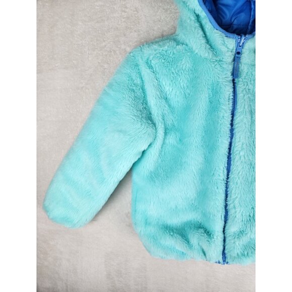 Eddie Bauer Blue Ombre Reversible Puffer Jacker Kids Medium Size 7/8 - Picture 14 of 16